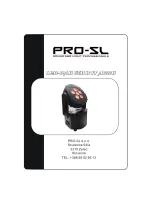 Pro-Sl LED-PAR 631 INT ACCU User Manual preview