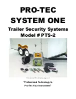 Preview for 1 page of Pro-tec SYSTEM ONE PTS-2 User Manual