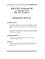 Предварительный просмотр 2 страницы Pro-Tech Celeron EB-471LF User Manual