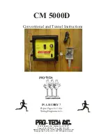 Pro-Tech CM 5000D Instructions Manual preview