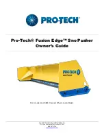 Pro-Tech Fusion Edge Sno Pusher SGL Owner'S Manual preview