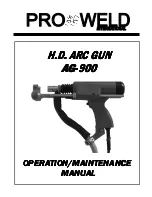 PRO WELD INTERNATIONAL AG-900 Operation & Maintenance Manual предпросмотр