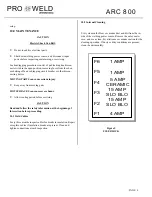 Preview for 13 page of PRO WELD INTERNATIONAL ARC 800 Operation/Maitenance Manual