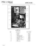 Предварительный просмотр 16 страницы PRO WELD INTERNATIONAL ARC 800 Operation/Maitenance Manual