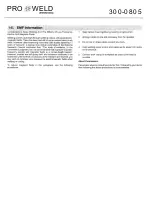 Preview for 7 page of Pro-Weld AG-805 Operation And Maintenance Manual