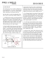 Preview for 10 page of Pro-Weld AG-805 Operation And Maintenance Manual