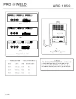 Preview for 10 page of Pro-Weld ARC 1850 Operation Manual