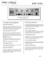 Preview for 11 page of Pro-Weld ARC 1850 Operation Manual