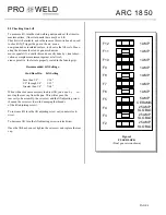 Preview for 13 page of Pro-Weld ARC 1850 Operation Manual