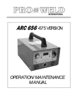 Pro-Weld ARC 656-575 VERSION Operation And Maintenance Manual preview