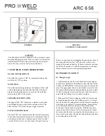 Предварительный просмотр 10 страницы Pro-Weld ARC 656-575 VERSION Operation And Maintenance Manual