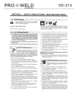 Preview for 5 page of Pro-Weld CD-212 Operation & Maintenance Manual