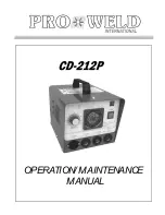 Pro-Weld CD-212P Operation Manual preview