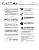 Предварительный просмотр 6 страницы Pro-Weld CD-212P Operation Manual