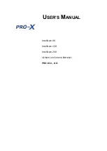 Pro-X Intellicom 150 User Manual preview