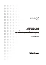 Pro-X XW-HDU03 User Manual preview