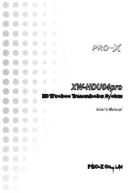 Pro-X XW-HDU04pro RX User Manual preview