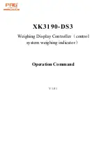 Pro XK3190-DS3 Operation Command предпросмотр