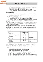 Предварительный просмотр 11 страницы Pro XK3190-DS3 Operation Command