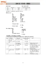 Предварительный просмотр 21 страницы Pro XK3190-DS3 Operation Command