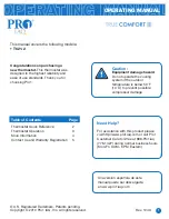 Pro1 IAQ T621-2 Operating Manual preview