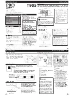 Предварительный просмотр 1 страницы Pro1 IAQ T905 Installation Manual