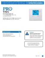 Preview for 1 page of Pro1 Technologies T701i Operation Manual