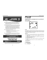 Pro2 HDMI2SP Operating Instructions предпросмотр