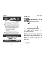 Pro2 HDMI4SP Operating Instructions предпросмотр