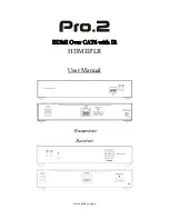 Pro2 HDMIIPLR User Manual preview