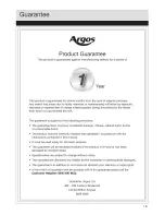 Preview for 19 page of Proaction A105QS Installation & User'S Instructions