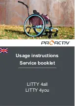 ProActiv LITTY 4all Usage Instructions/Service Booklet preview