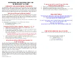 Preview for 2 page of Proactive SS MONSOON XL Operating Instructions