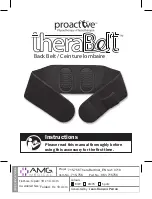 Proactive TheraBelt Instruction Manual preview