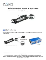 Предварительный просмотр 1 страницы PROAIM Airwave Vibration Isolator Arm Assembly Manual