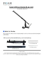 PROAIM Cinema Series Comet Assembly Manual preview