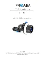 Предварительный просмотр 1 страницы PROAIM Follow Focus X1 Instruction Manual