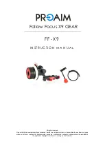 PROAIM Follow Focus X9 Instruction Manual предпросмотр