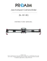 PROAIM Jazz Autopan Camera Slider Instruction Manual предпросмотр