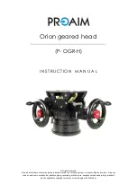 PROAIM P-OGR-H Instruction Manual предпросмотр