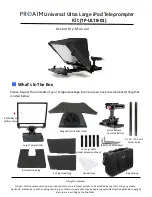 PROAIM TP-ULTB-01 Assembly Manual предпросмотр