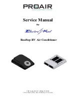 Preview for 1 page of ProAir Electra Kool Service Manual