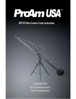 ProAM USA Camera Crane Instructions For Use Manual preview