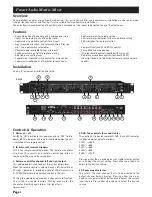 Предварительный просмотр 2 страницы PROART A 5430 Installation & Operating Instructions Manual