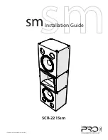 ProAudio SCR-2215sm Installation Manual предпросмотр