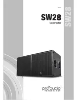 ProAudio SW28 Manual preview