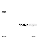 Предварительный просмотр 1 страницы proavio EB8MS Quick Start Manual