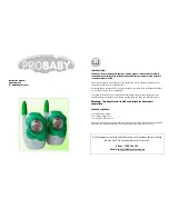 PROBABY BM318 Instruction Manual preview