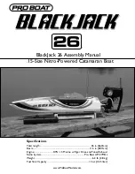 ProBoat Blackjack 26 Assembly Manual preview