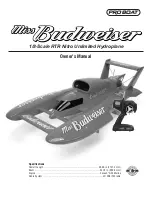 Preview for 1 page of ProBoat Miss Budweiser Owner'S Manual